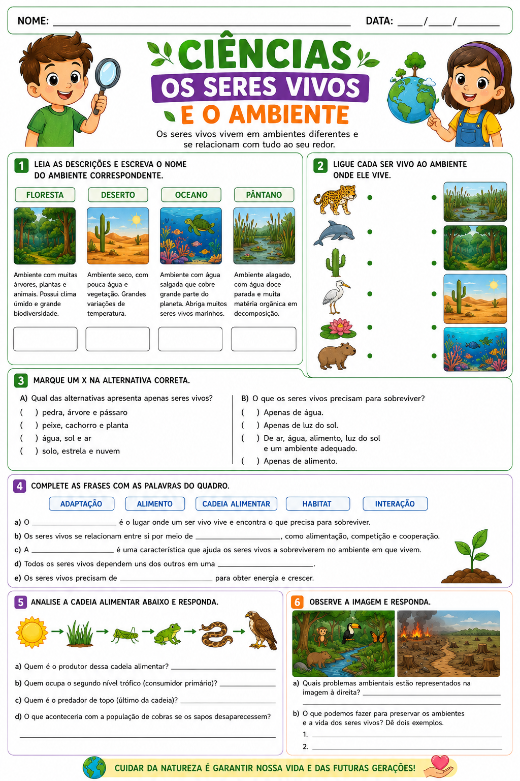 Amostra material de Ciências - Ciclo da Água